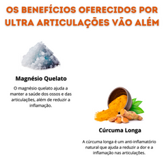 Ultra Articulações Encapsulados Alivia Dores nas Articulações Reduz  Inchaço e Inflamação Melhora a Mobilidade e a Flexibilidade