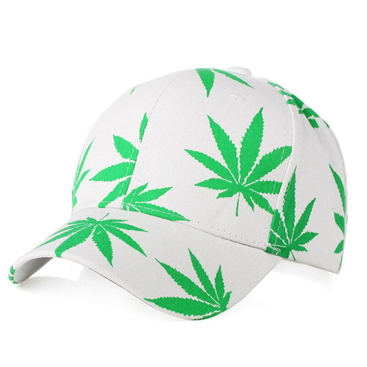 Boné de beisebol bordado de erva daninha snapback de algodão, estilo hip-hop, ajustável