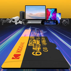 Cartão de memória Kodak Micro SD Card Class 10 32GB 64GB 128GB 256GB U3 4K High Speed Cartao De Memoria TF Mecard C10