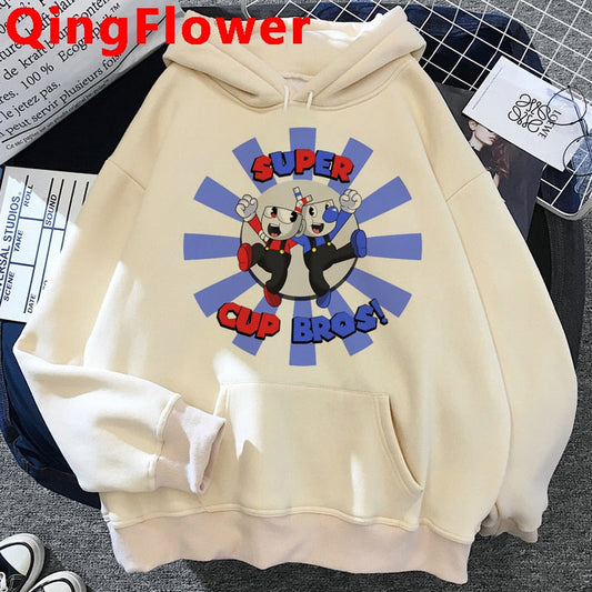 moletom do jogo Cuphead don't deal with the devil unissex largo