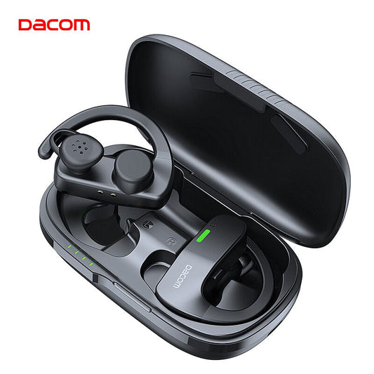 Fones De Ouvido De Condução Óssea Sem Fio DACOM, Fones De Ouvido Bluetooth À Prova D' Água, Estéreo Ture