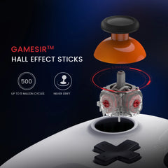 GameSir-Controlador Gamepad sem fio, Nova Lite, Bluetooth, Dongle, Com Fio para Switch, Android, IOS, PC e Jogos Steam