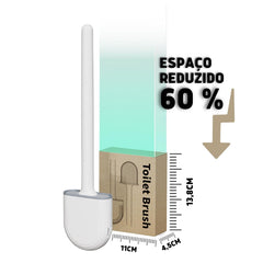 Escova Sanitária para Banheiro em Silicone Premium