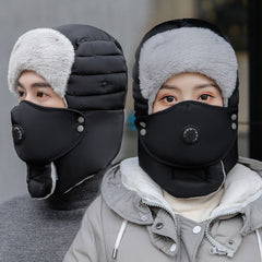 touca e mascara grossa para o frio extremo