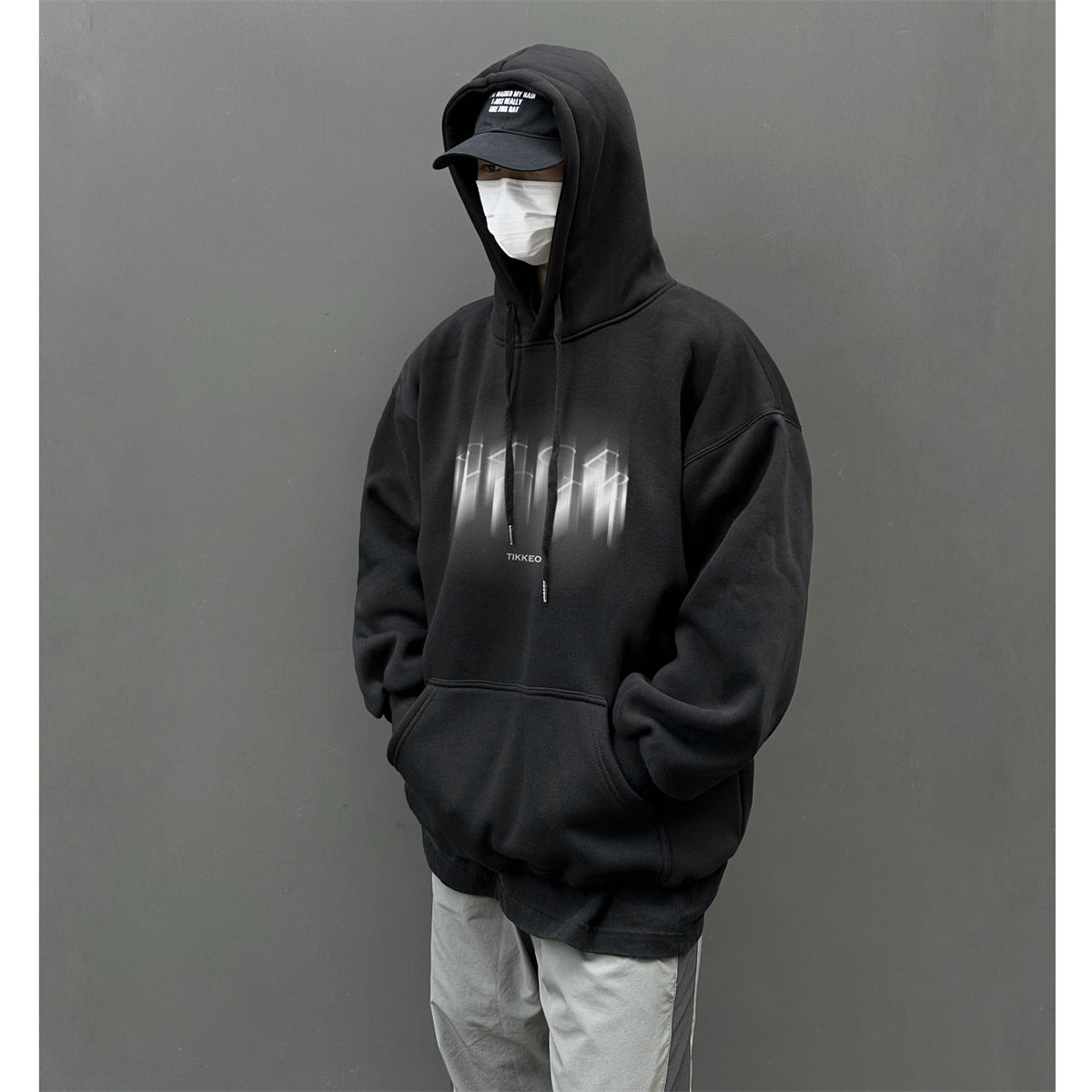 moletom largo masculino com estampa destaque