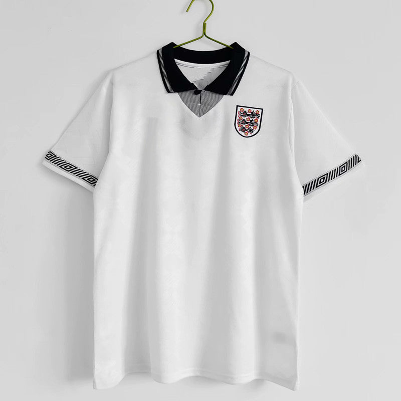 camisa de time de futebol da seleção Inglesa com gola estilo tailandes