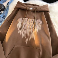 moletom largo com estampa masculino