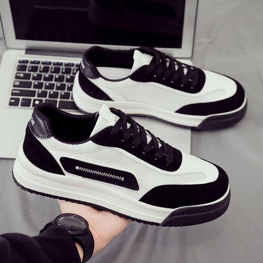 tênis versatil esportivo de sola reta estilo high street