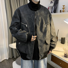 jaqueta masculina com ziper high street