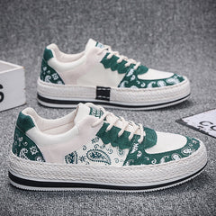 Sapatos masculinos de lona estilo hip hop high street