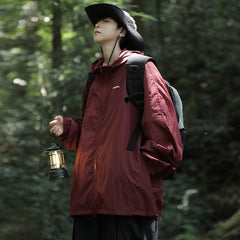 corta vento masculina com toucas casual