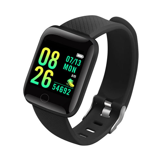 Pulseira bluetooth inteligente esportiva D13 plus de tela colorida contador de passos lembrete frequência cardíaca pressão arterial