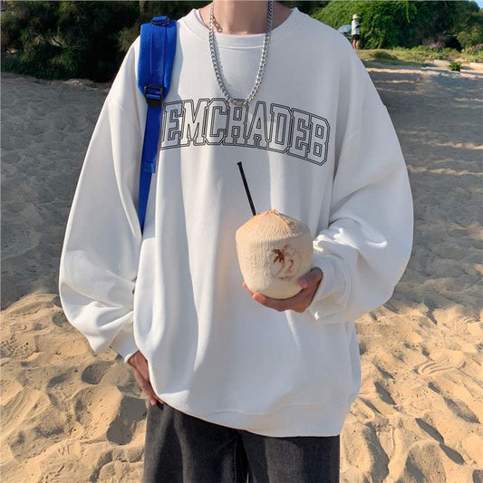 moletom largo masculino com estampa streetwear