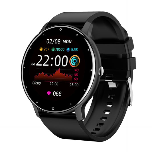 Relógio Inteligente ZL02D Tela Redonda HD Papel de Parede Personalizado Frequência Cardíaca Monitoramento do Sono Tempo Pedômetro Esportivo Eletrônico