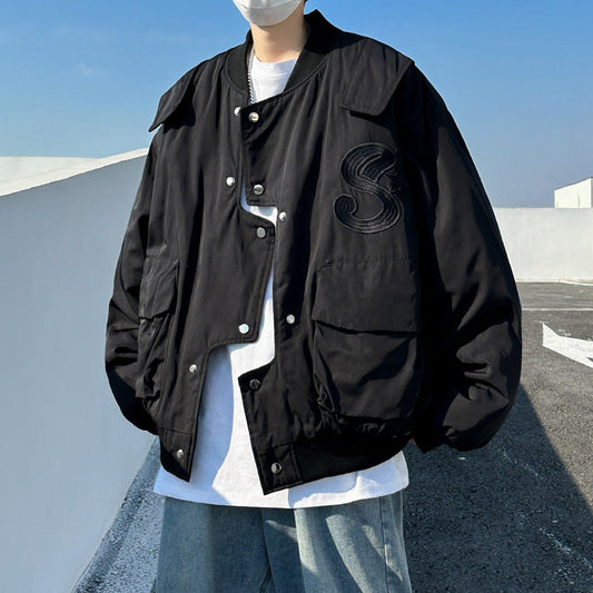 jaqueta de beisebol estilo streetwear