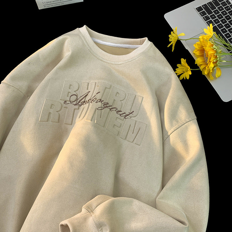 camisa moletom masculina high street com estampa