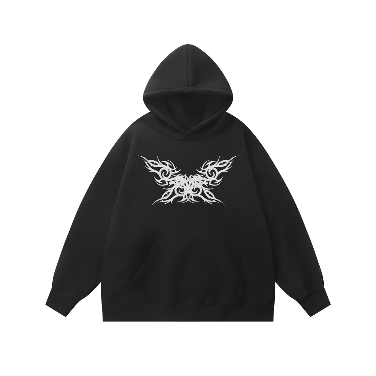 moletom largo masculino com santa nas costas estilo high street