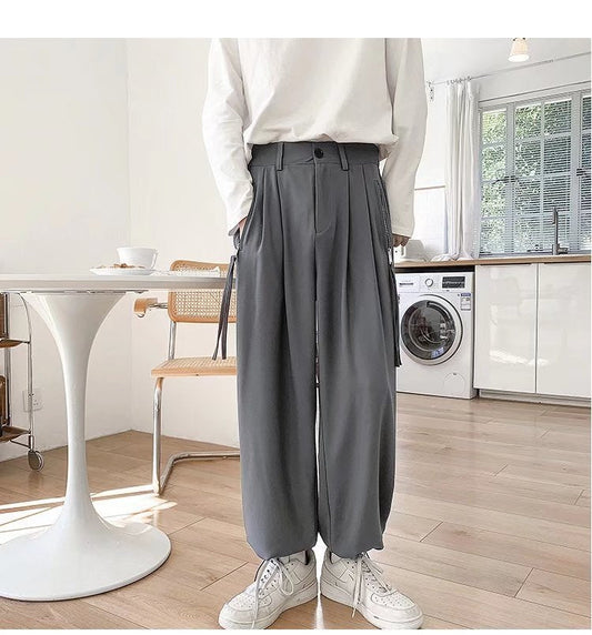 calça cargo com faixas estilo high street