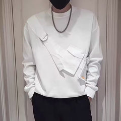 camisa de manga comprida estilo streetwear