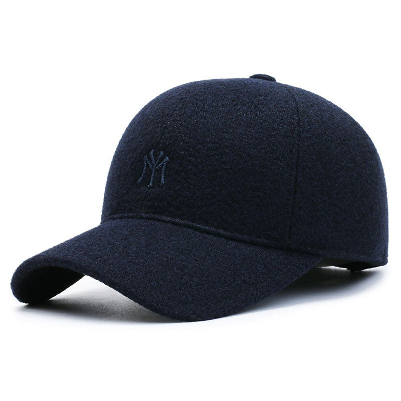 boné de beisebol masculino outono e inverno guarda-sol protetor solar protetor auricular de moda casual ao ar livre