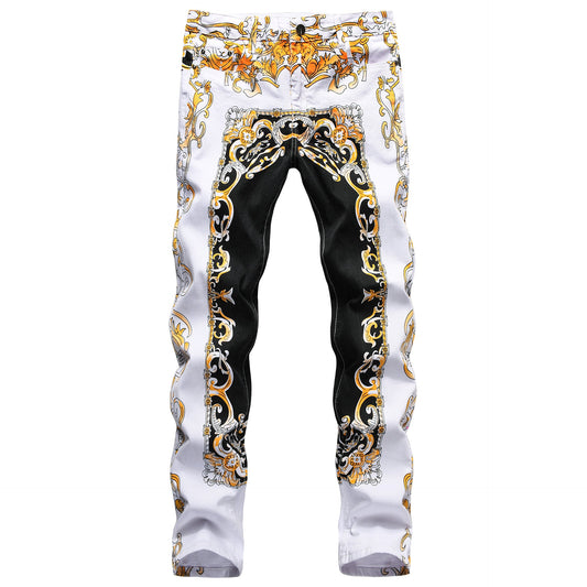 calça jeans branca estilo texas