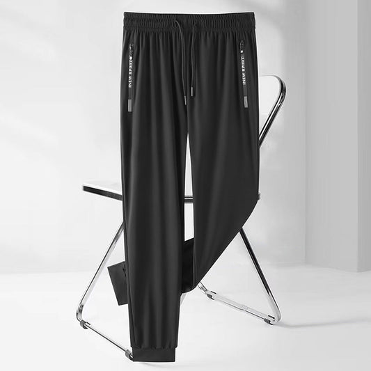 calças retas de nailon masculina
