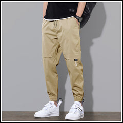 calça cargo masculina fina streetwear