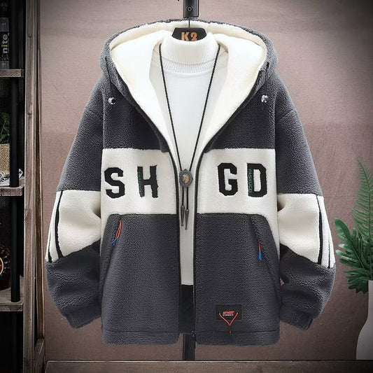 blusa de frio de algodão com estampa estilo streetwear