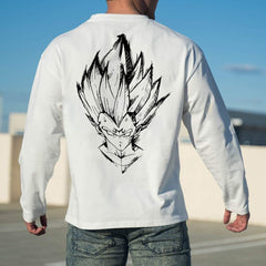 camiseta de manga longa estampa do anime Dragon Ball estilo high street