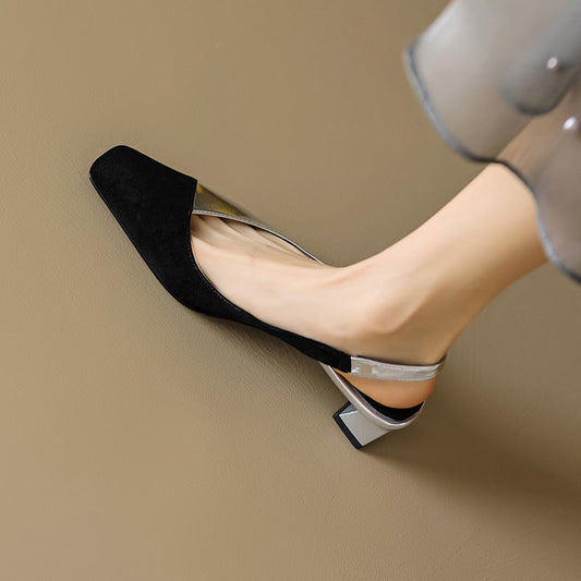 sapatilha com salto estilo minimalista