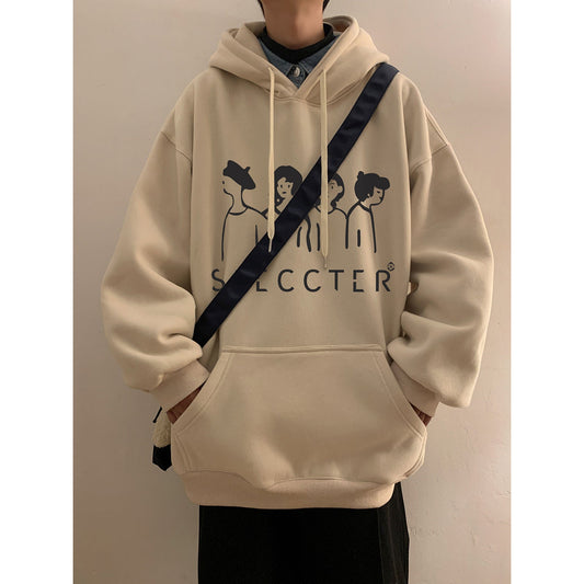 moletom largo masculino com estampa da seleccter