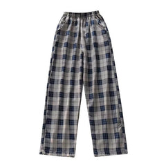 calça larga listrada masculina estilo streetwear