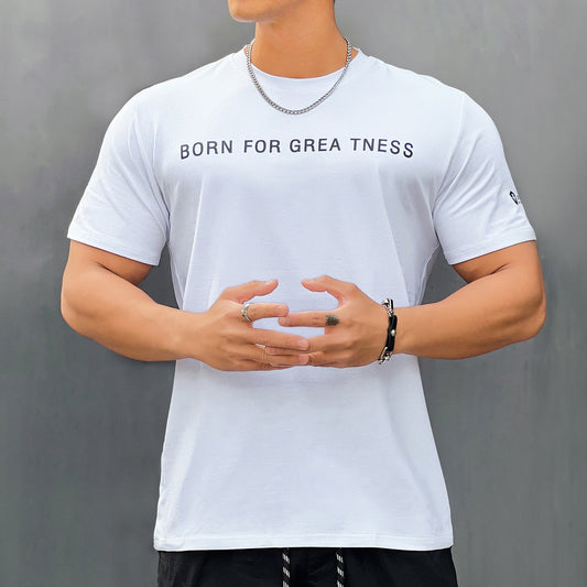 Camiseta masculina fitness americana de manga curta