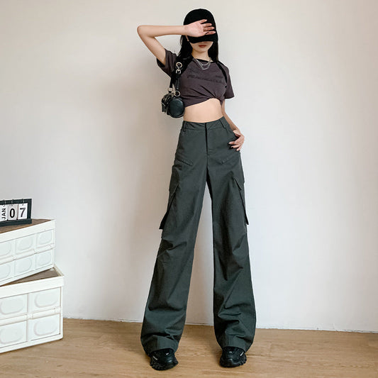 calça larga estilo high street