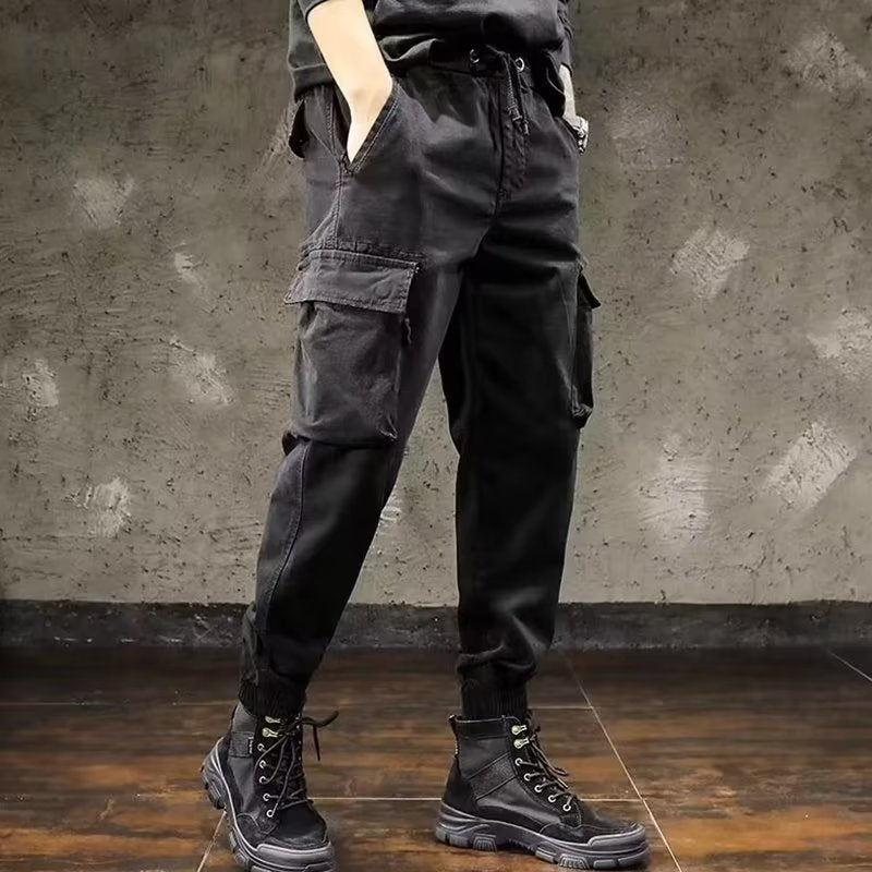 calça masculina estilo cargo high street