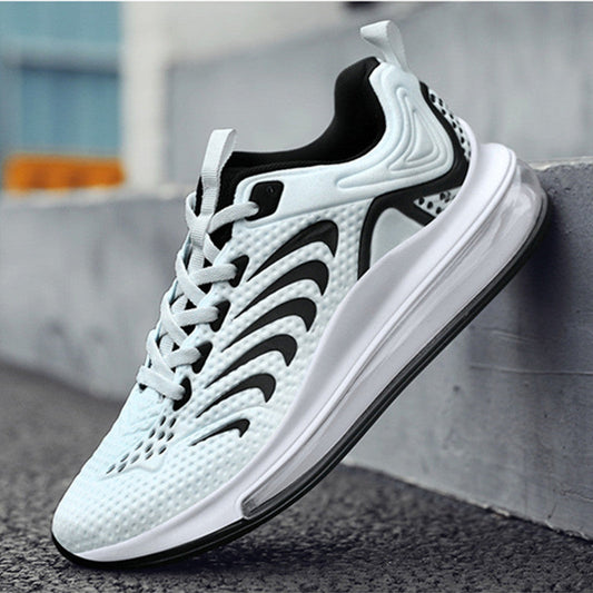masculinos e sapatos casuais na moda respirável malha