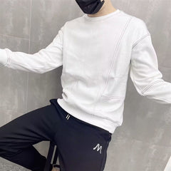 blusa de manga comprido grosso estilo streetwear