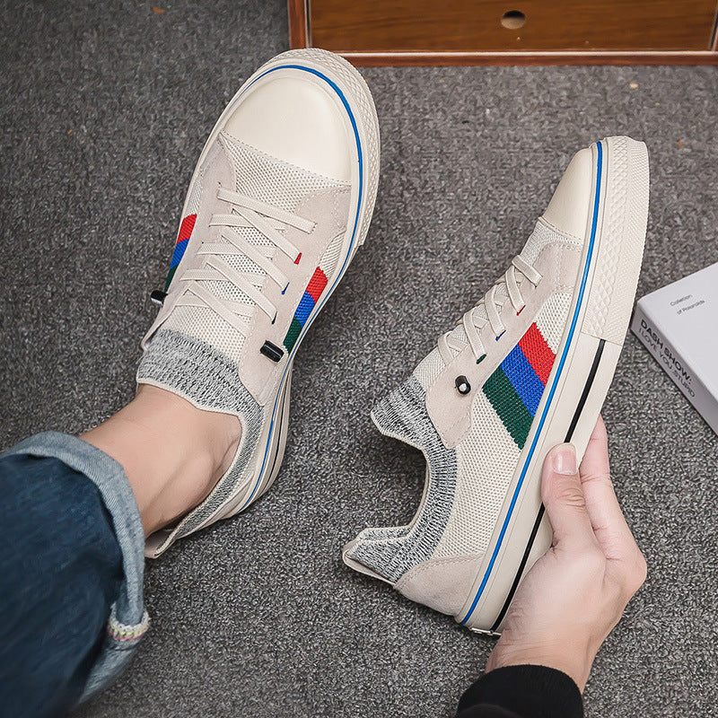 sapatos de lona de cano baixo da moda