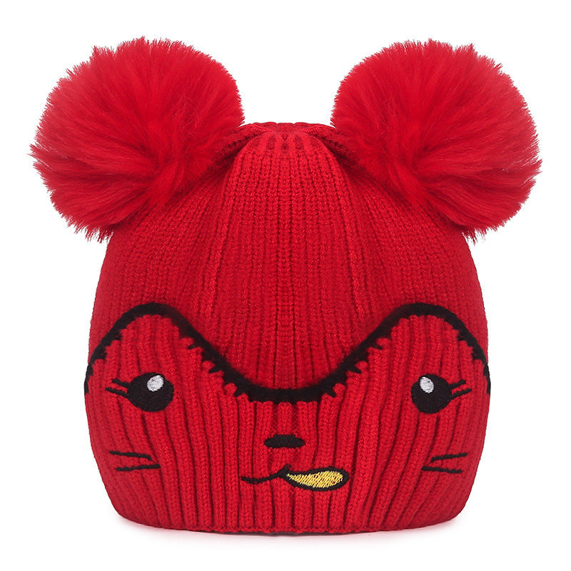 touca infantil com rosto de cachorro bordado