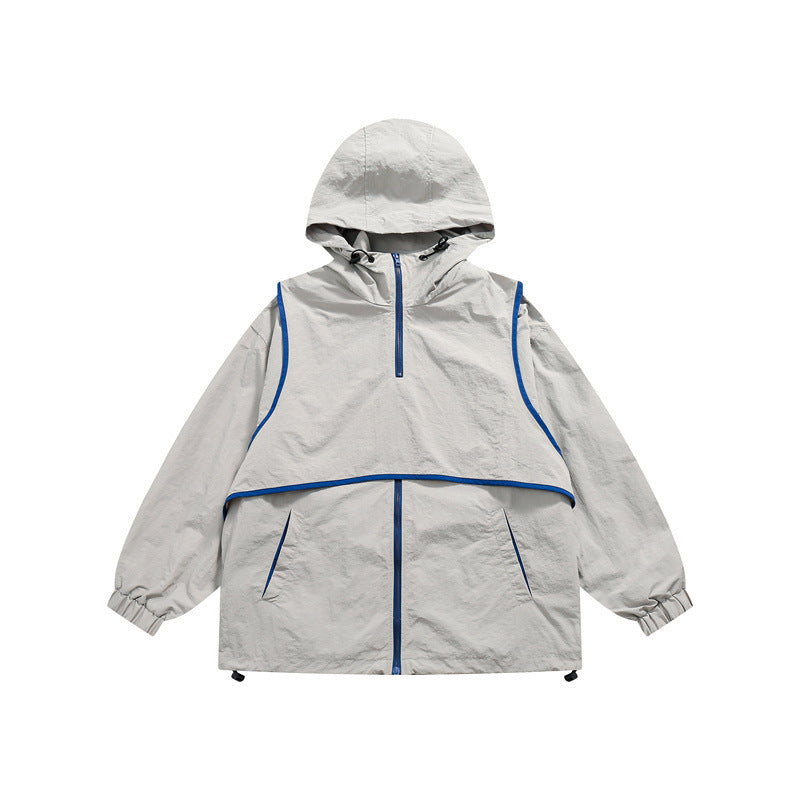 jaqueta corta vento masculina estilo streetwear