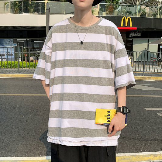 camisa larga masculina listrada