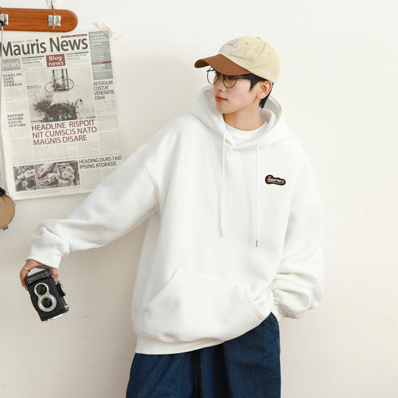 moletom largo masculino estilo streetwear com estampa