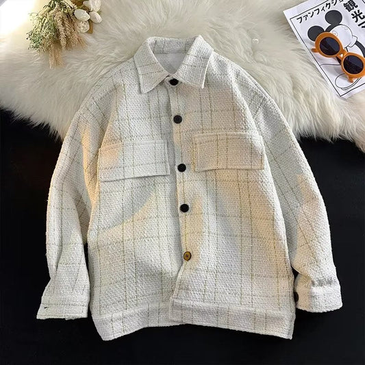 Jaqueta casual primavera e outono masculina estilo americano retrô marca da moda estilo japonês Shuai versátil da moda solta