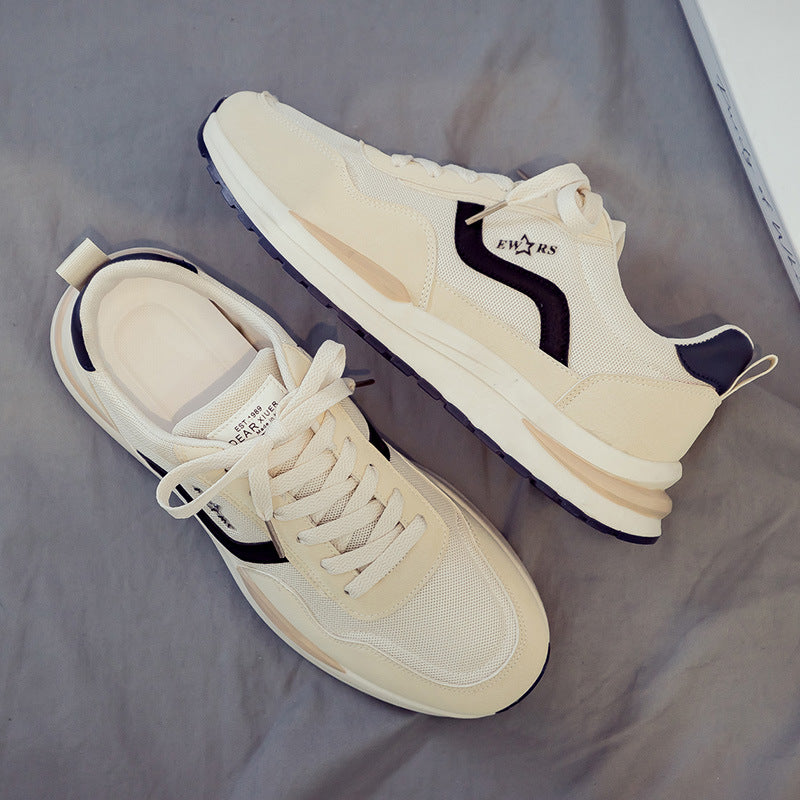 tenis de sola grossa antiderrapante resistente ao desgaste