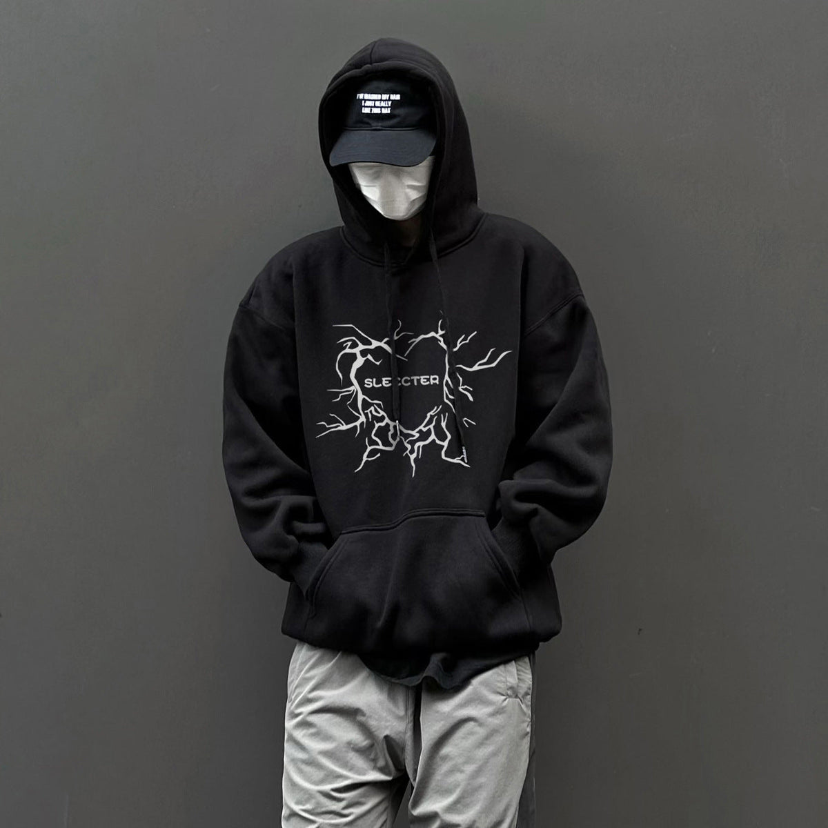 moletom com capuz masculino estilo fino marca na moda