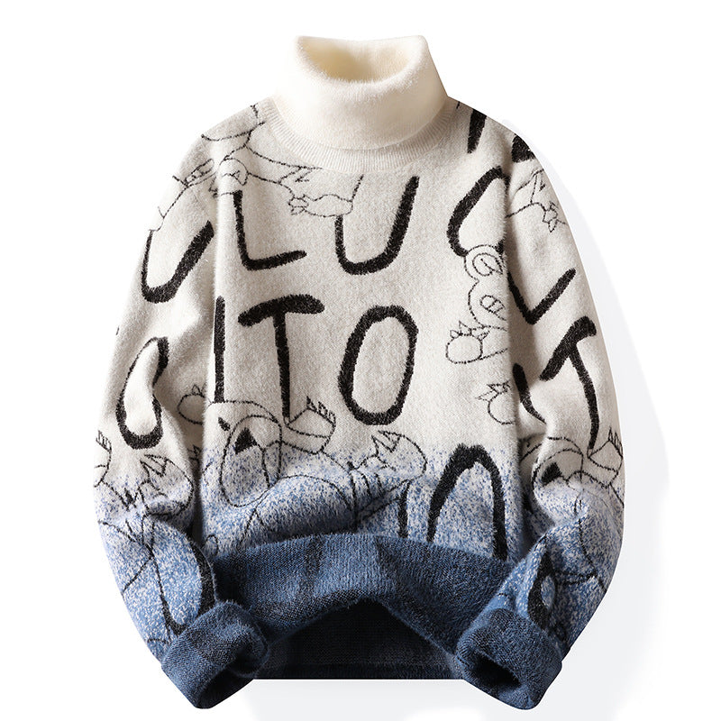 moletom largo com gola estilo high street com estampas de ursinho