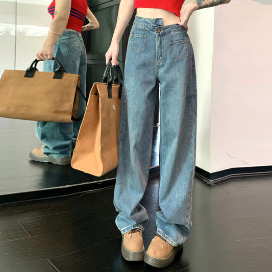 calça jeans feminino de perna reta