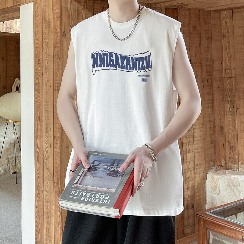 regata masculina estilo jogador de basquete com letra bordada