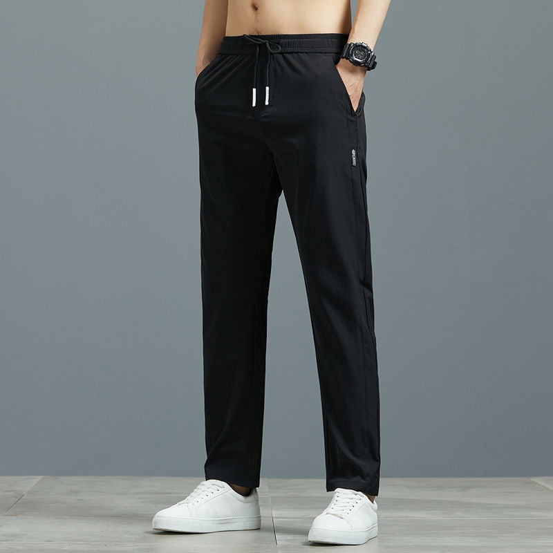 calça leve e reta de trabalho casual