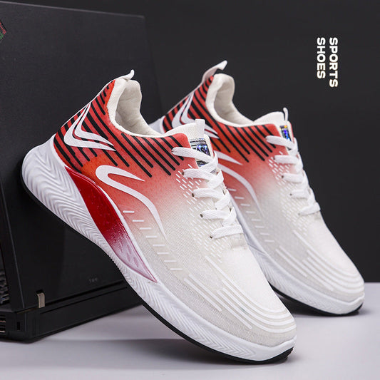 Calçados esportivos masculinos de malha respiravel etilo high street
